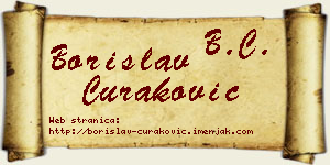 Borislav Curaković vizit kartica